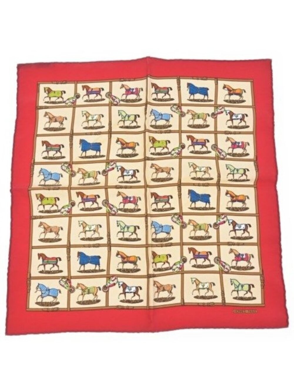 Hermes Bandana Scarf Beige